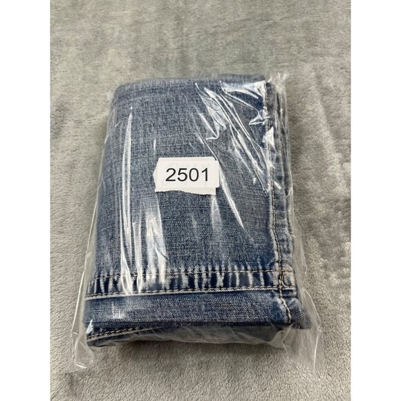 Axel Slim Bootcut Jeans W34 L31 Blue Grunge Stone Wash Cowboy Workwear Distresse - Picture 14 of 14